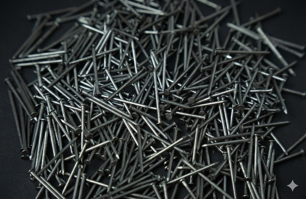 A pile of Wire Nails